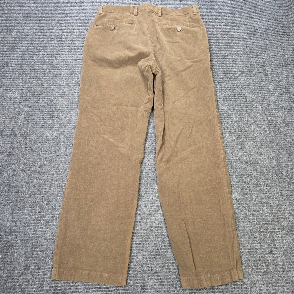 Lauren Ralph Lauren Pleated Corduroy Pants Men's 30×30 Tan Brown Straight Leg